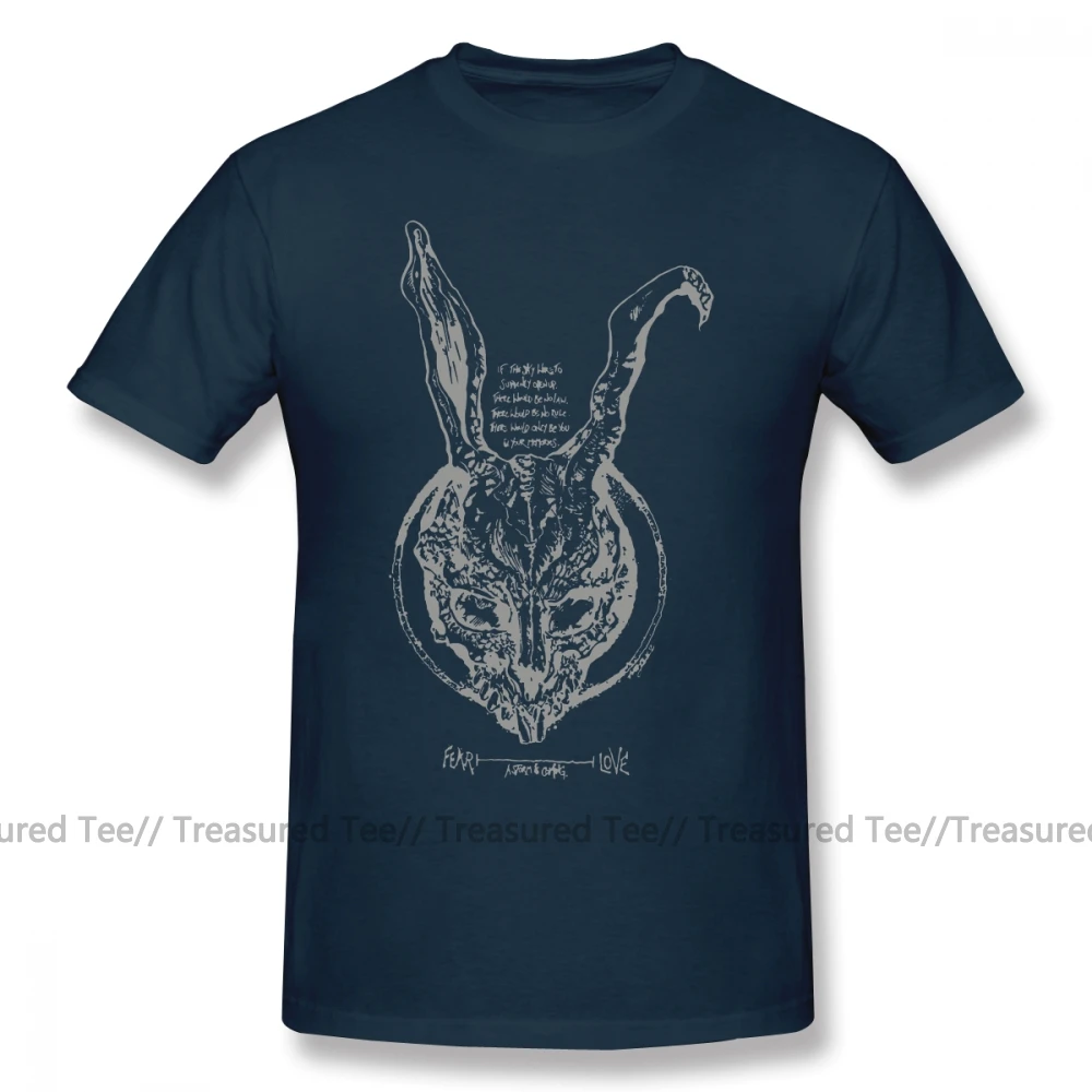 Футболка Donnie Darko, футболка Donnie Darko, забавная Футболка с принтом, 6xl, летняя мужская футболка с коротким рукавом, 100 хлопок - Цвет: Navy Blue