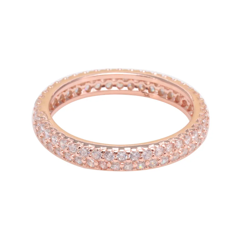 

America exquisite rose gold shining gorgeous pandoradora Ring charming fashion Personality Ring female Ring jewelry