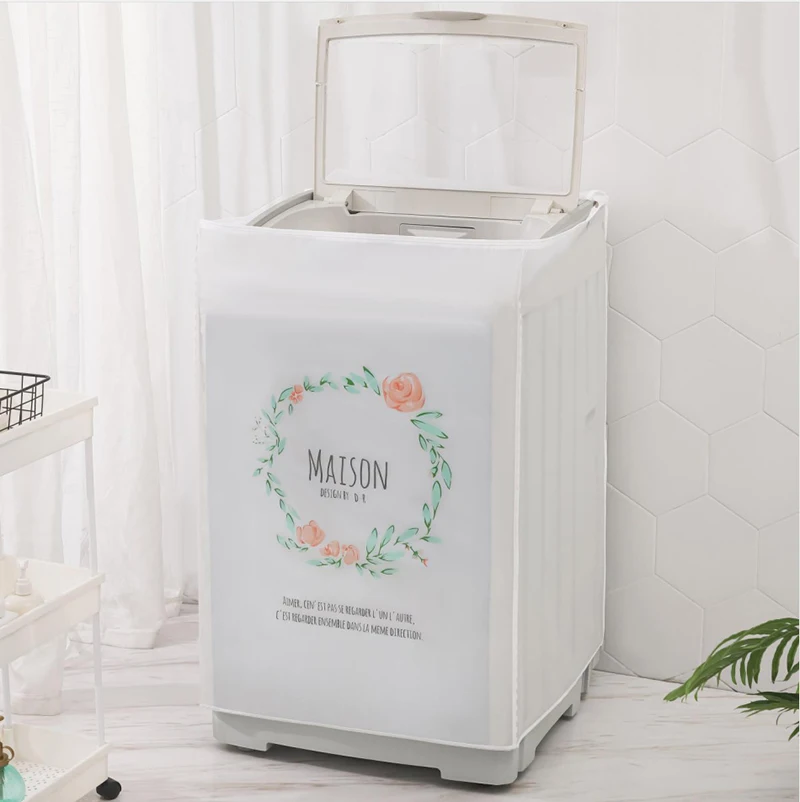 

Polyester Automatic Washing Machine Top Open Washer Sunscreen Dustproof Drum Type Top-Opening Cover Household Goods