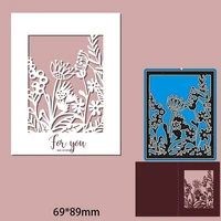 metal cutting dies flowers card new for decor card diy scrapbooking stencil paper album template dies 6989mm