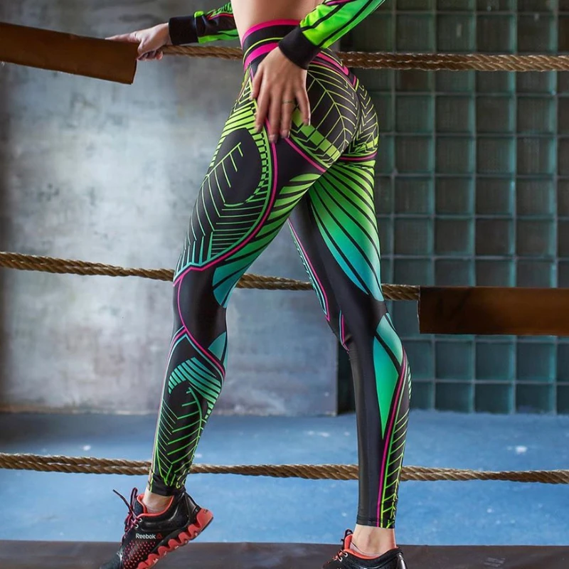 

Women Cartoon Print Legging Fitness Gym Running Legging Female Athletic Breathable Legging Pants
