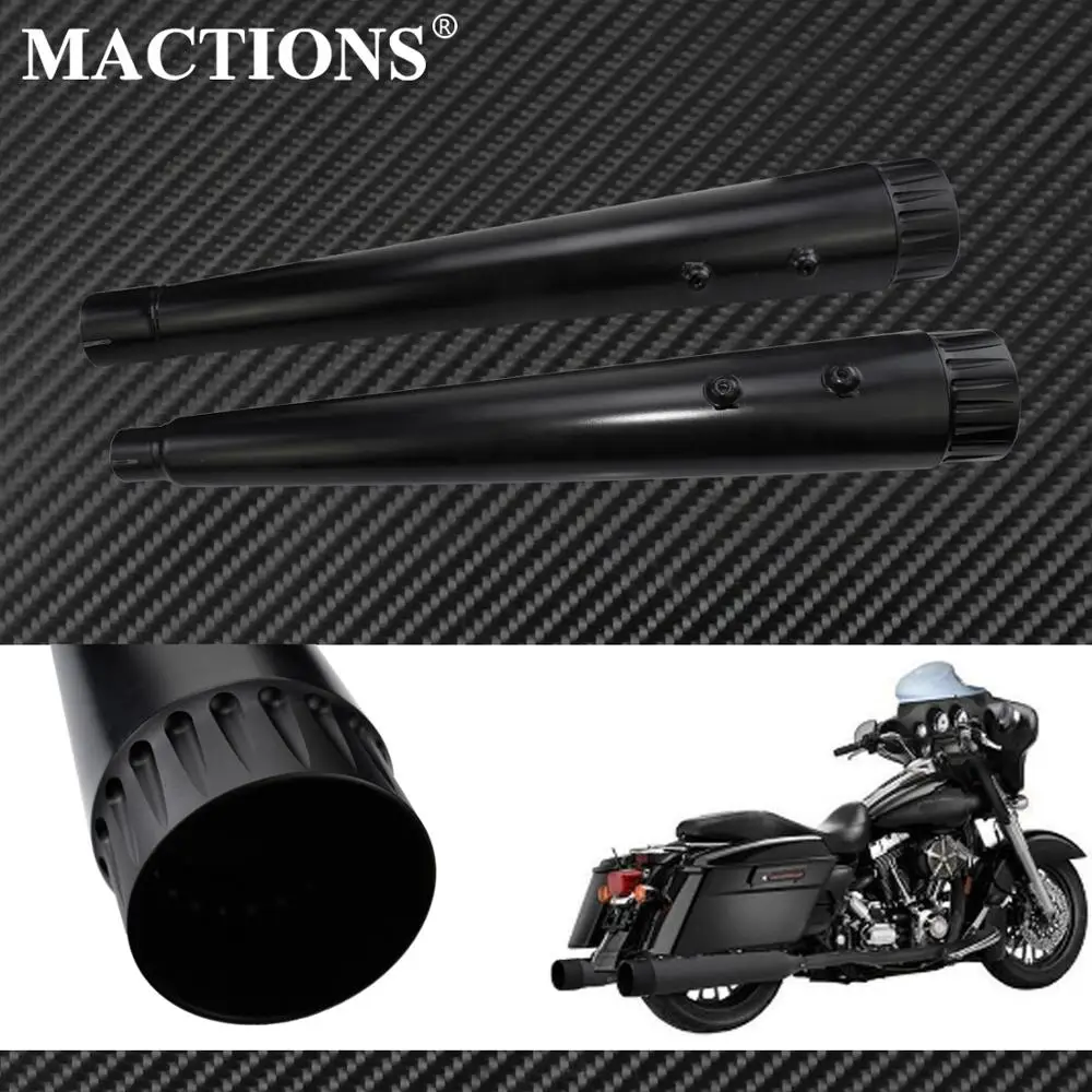 Глушители для выхлопных труб Megaphone 2 шт. черные Harley Touring Road Glide FLTRX Street CVO FLHXSE Electra |