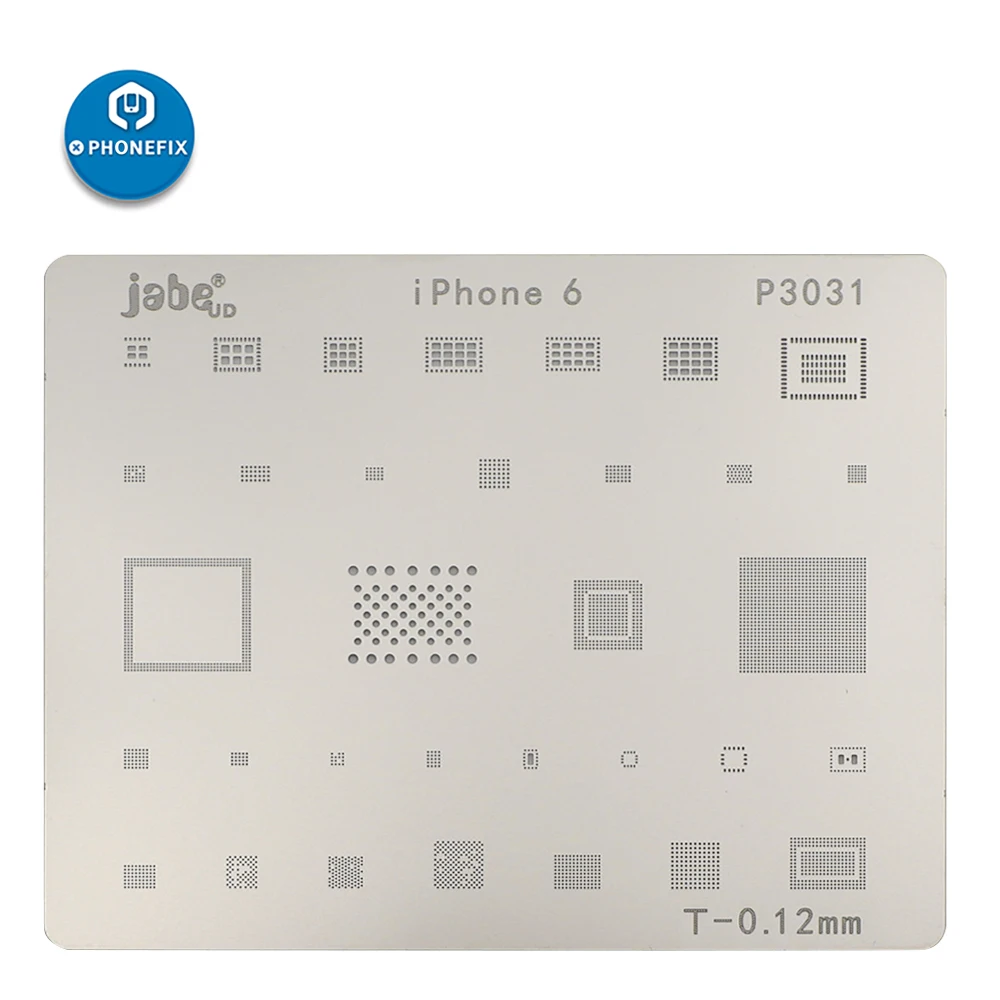 PHONEFIX мобильный телефон cpu NAND Flash BGA трафареты шаблон для iPhone X 8 8P 7P 7 6SP 6S 6 P 6 завод жестяная пластина