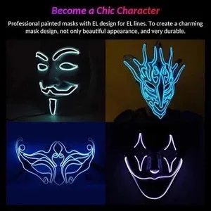 Модная новинка неосветильник кой танцевальный костюм из электролюминесцентной