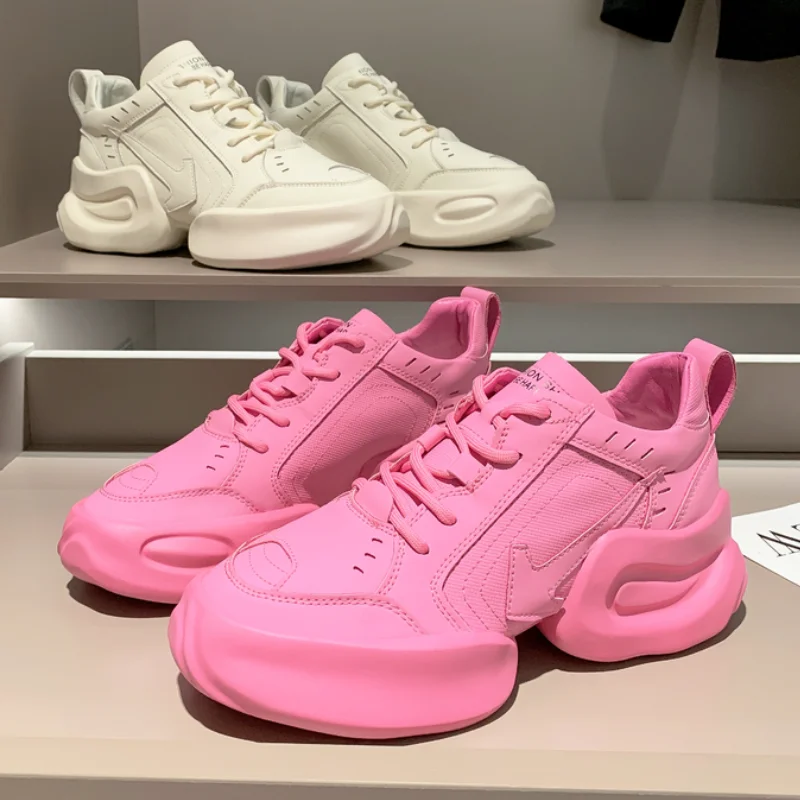 

Brand Design Sneakers Women Platform Shoes 2021 Fashion Autumn Trend New Chunky Sneakers Comfort Casual Women's Vulcanized Shoes