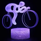 Хоккей, гимнастика, поездка, боевые искусства, танцевальный светодиодный светильник, ночсветильник, комнатный гирлянда, декоративная лампа для спальни, трехмерный стол