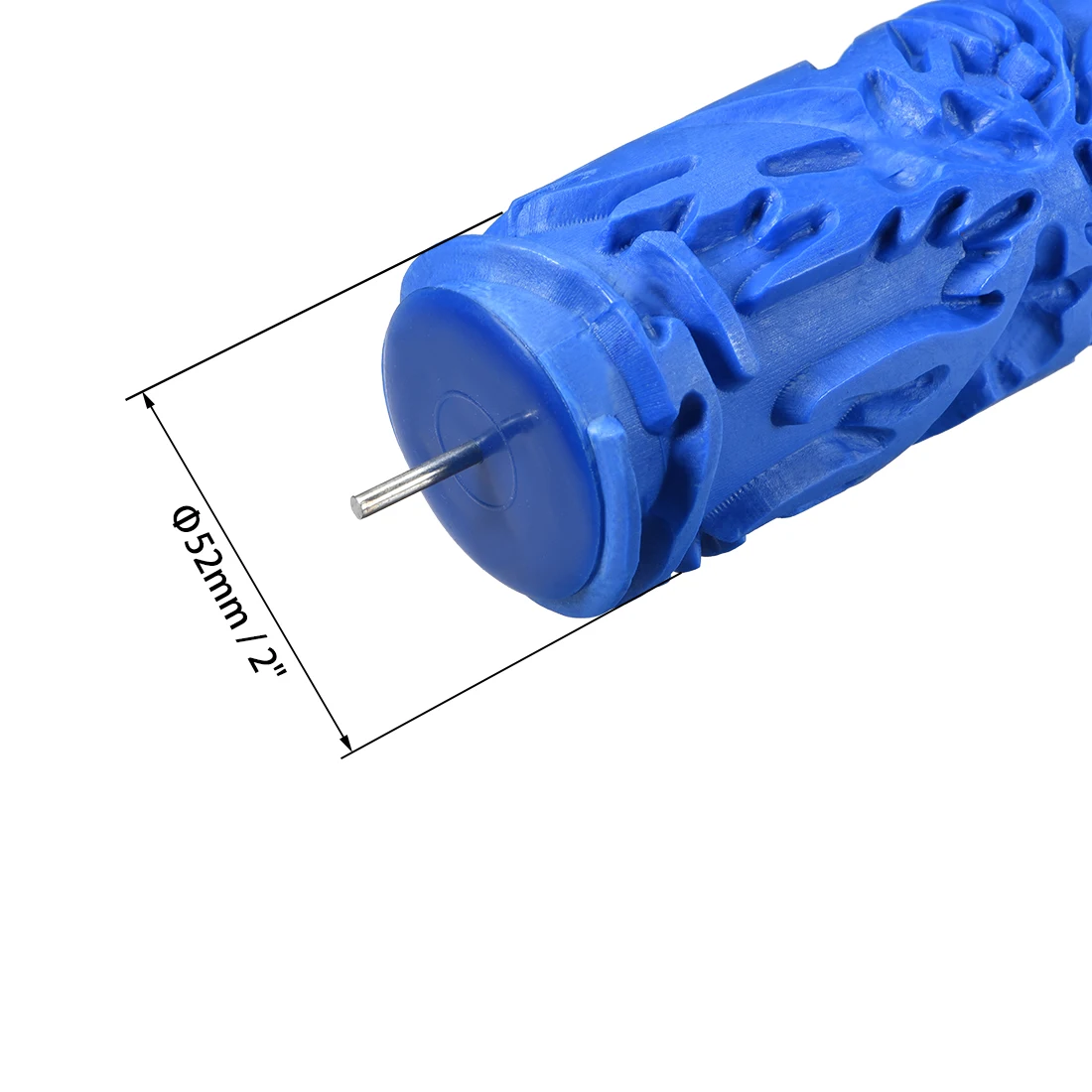 

uxcell 1PCS Blue Rubber Metal Wood Pattern Painting Roller 7 inch Embossed Paint Roller EG118C Wood Grain Tool