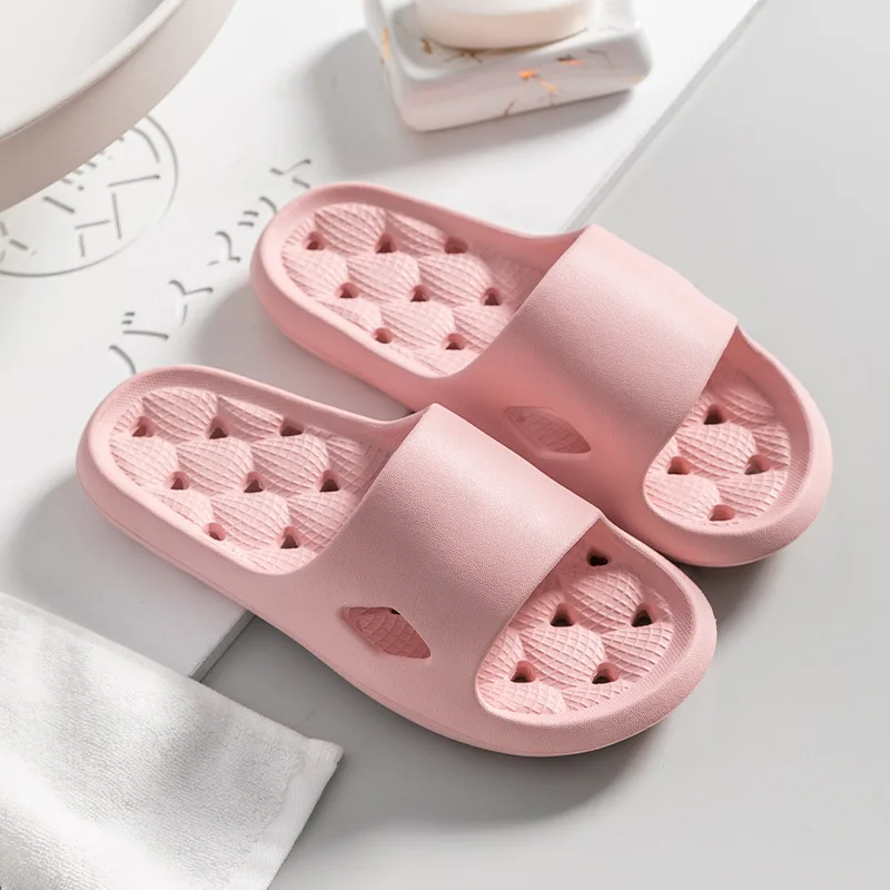 

2021 Summer Simple Solid Color Thick Bottom Couple Men Towing Bath Non-slip Bathroom Soft Bottom Household Sandals and Slippers