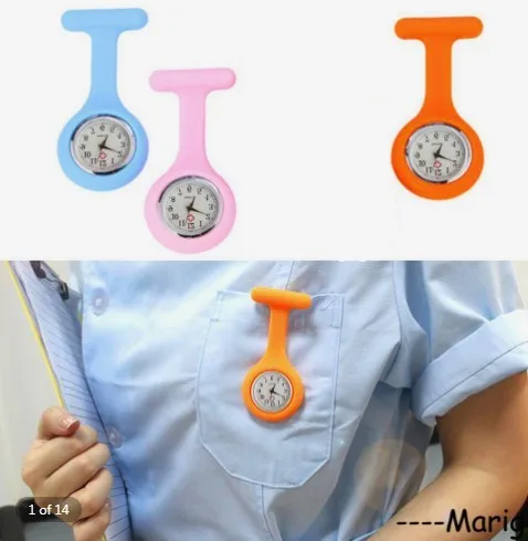 Electronics Pocket Watches Silicone Nurse Watch Brooch Pins Unisex Watches Clock Free Battery Watch
