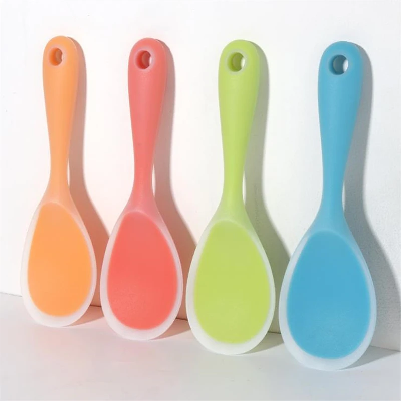 Термостойкая Силиконовая ложка для риса Пищевая силиконовая лопатка