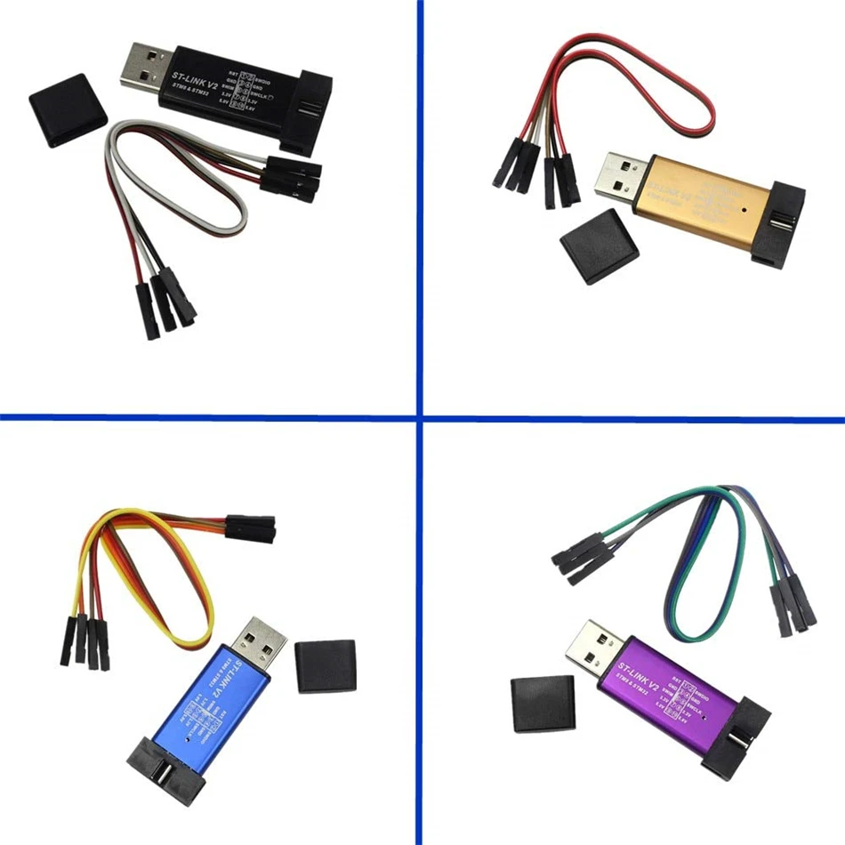 ST-Link V2 новый stlink мини STM8STM32 симулятор загрузки программирования с крышкой - купить