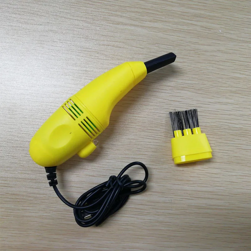 yellow Мини компьютерная клавиатура Офисные Компьютерные очистители клавиатура щетка чистые компьютерные инструменты пылесос USB пылесос портативный - Цвет: yellow