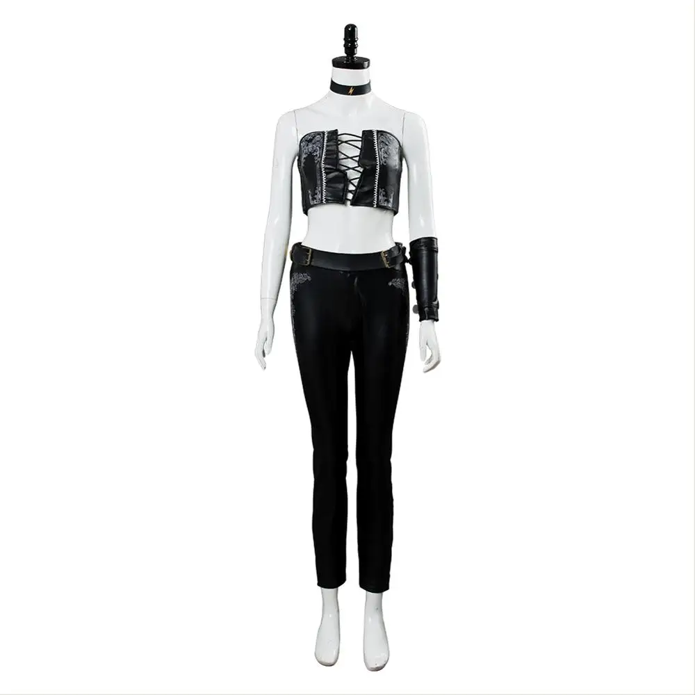 May Cry 5 Trish Cosplay Costume Tube Top Outfit Full Suit Halloween Carnival Costumes | Тематическая одежда и униформа