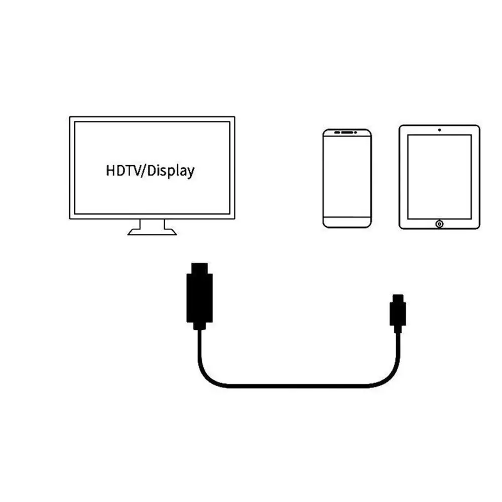 1 8 м Type C на HDMI 4K кабель HDTV TV цифровой av адаптер Lightning для Сань Син Galaxy Note 10 + HUAWEI Mate10