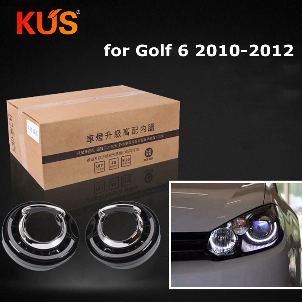Автомобильная фара налобный фонарь лампа с высоким лайнером обновление для Golf 6
