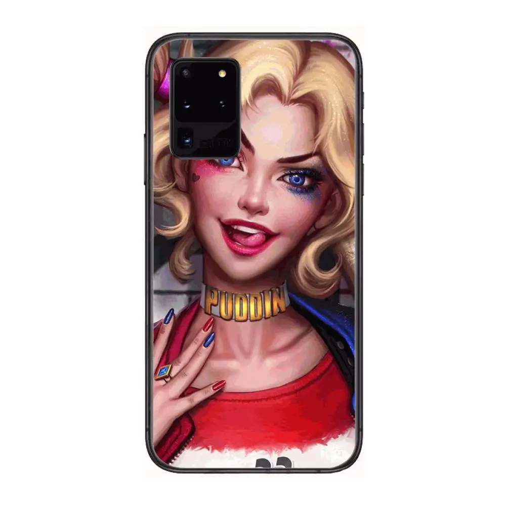 

personality Phone cover hull For SamSung Galaxy S 6 7 8 9 10 20 Plus Edge E 5G Lite Ultra black soft bumper