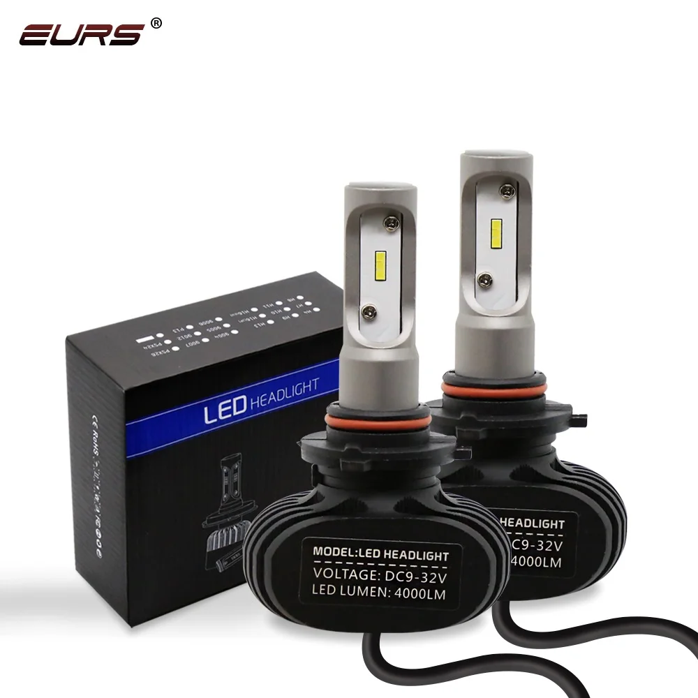 EURS(TM) 2 шт. все в одном высокое качество S1 CSP 50 Вт 6500 к 9005 HB3 9006 HB4 H1 H7 H11 H4 Hi/Lo луч
