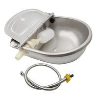 cow drinking bowl stainless steel automatic float water outlet cup goat drinker for pigcattlesheephorsedog with tube