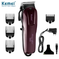 kemei professional electric hair trimmer beard shaver rechargeable hair clipper titanium knife hair cutting machine km 2600
