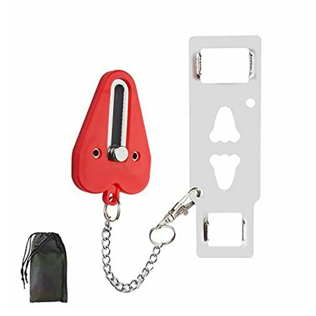 

Portable Door Lock Lockdown Double Hole Security Lock Door Extra Lock Inside Door Locker Security Devices