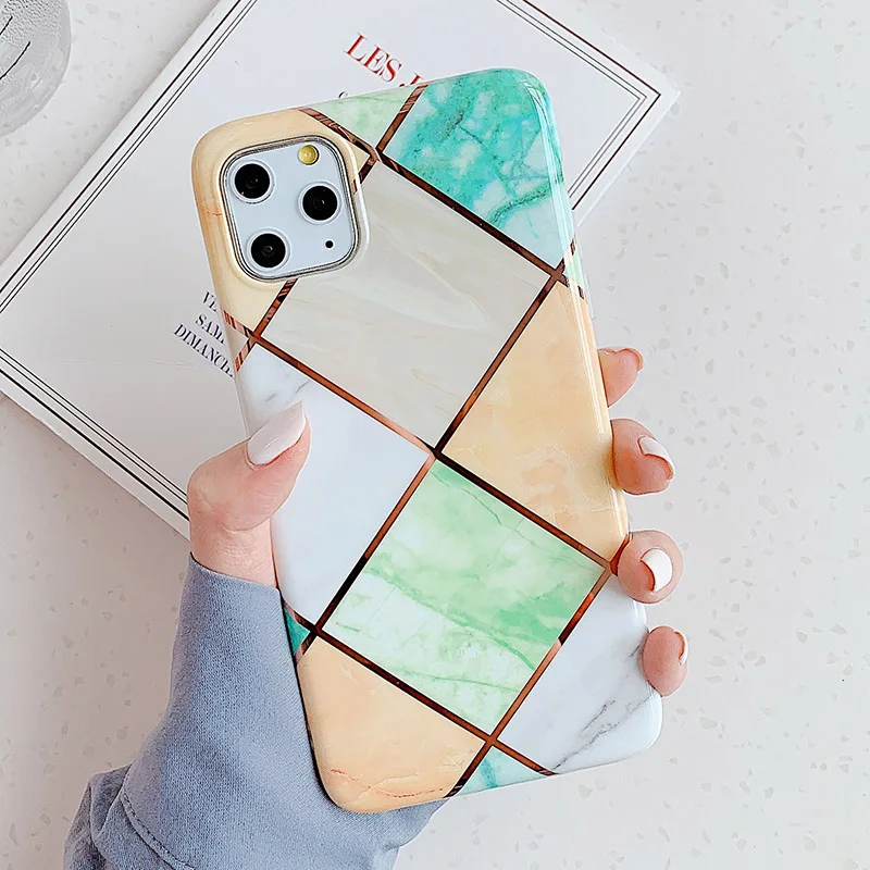 Case For iphone 11 Pro Max Back Cover Art Marble IMD Silicone Phone Coque iPhone 6S 6 S 7 8 Plus X XS XR Shell |
