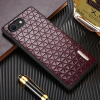 original geometric grain leather phone case for iphone se 2020 13 pro max 12 12 mini 11 pro max x xs max xr 8 7 protective cover