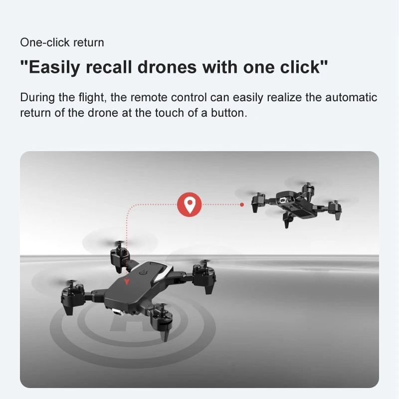 

Mini Drone with Dual Camera High Hold Mode RC Quadcopter Foldable Helicopter