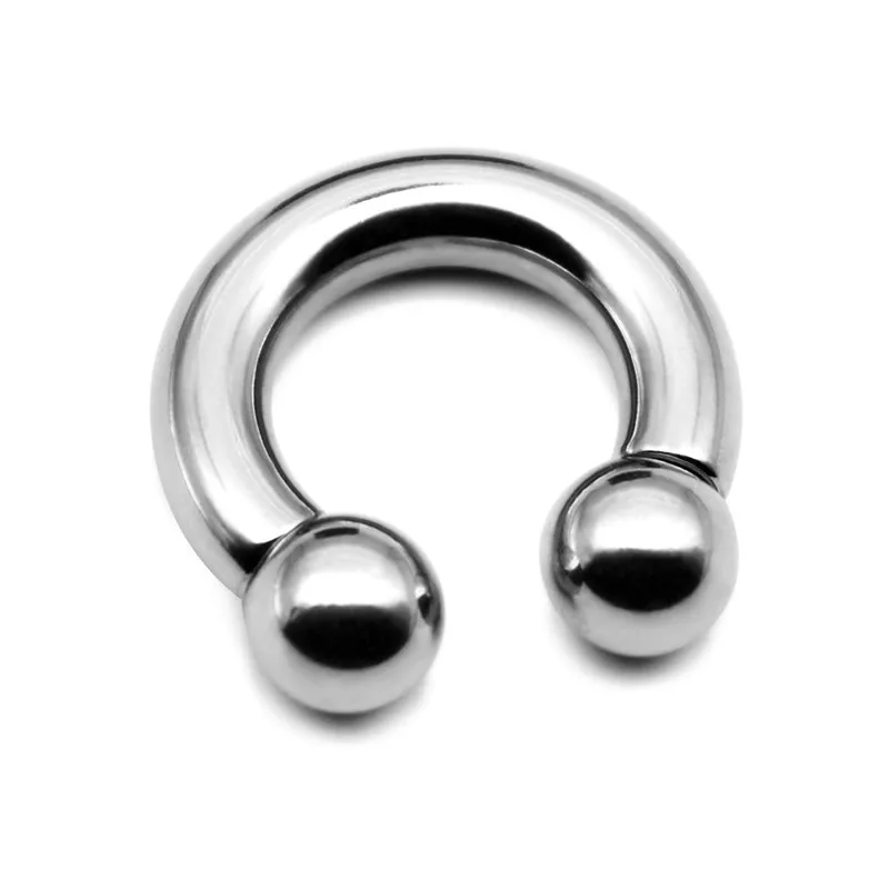 

316L Surgical Steel PA Ring Circular Internally Threaded Barbell Horseshoe 0G 2G 4G 6G 8G 10G 12G 12mm/16mm/19mm Pierceing