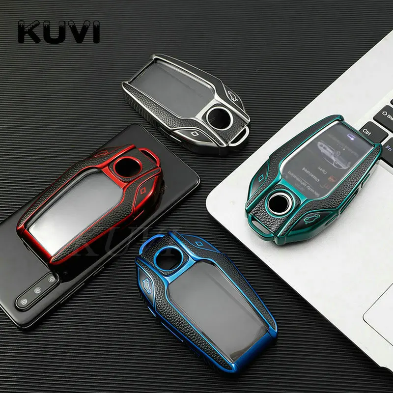 Кожаный ТПУ чехол для автомобильного ключа с дистанционным управлением защитный