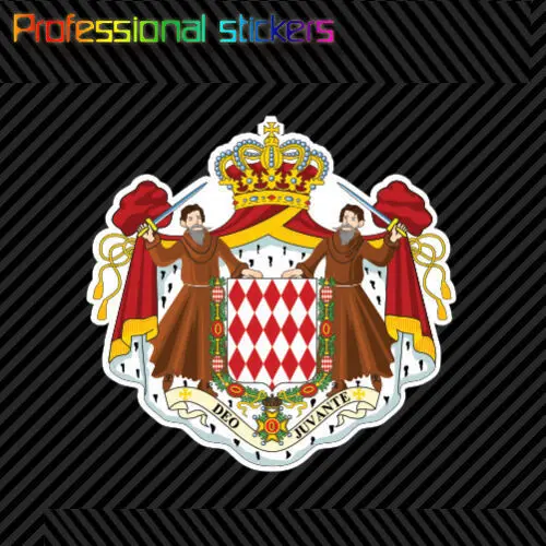 Наклейка с гербом Monacan самоклеящаяся виниловая наклейка флагом Монако MCO MC для