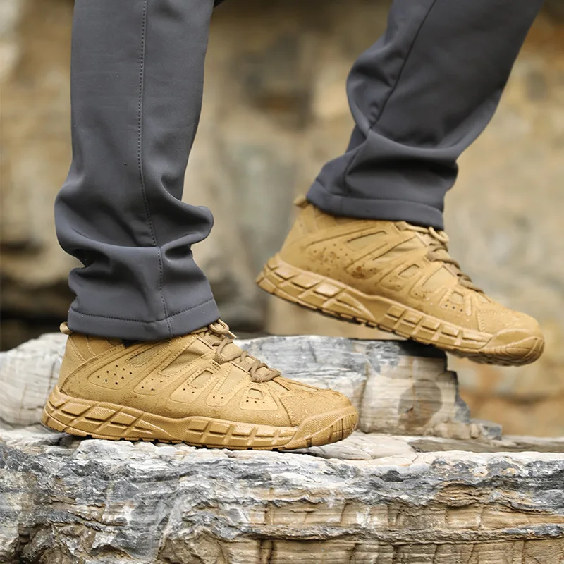 Outdoor Hiking Shoes Men Military Special Forces Tactical Boots Trekking Shoes Non-slip Climbing Sneakers Hunting Shoes