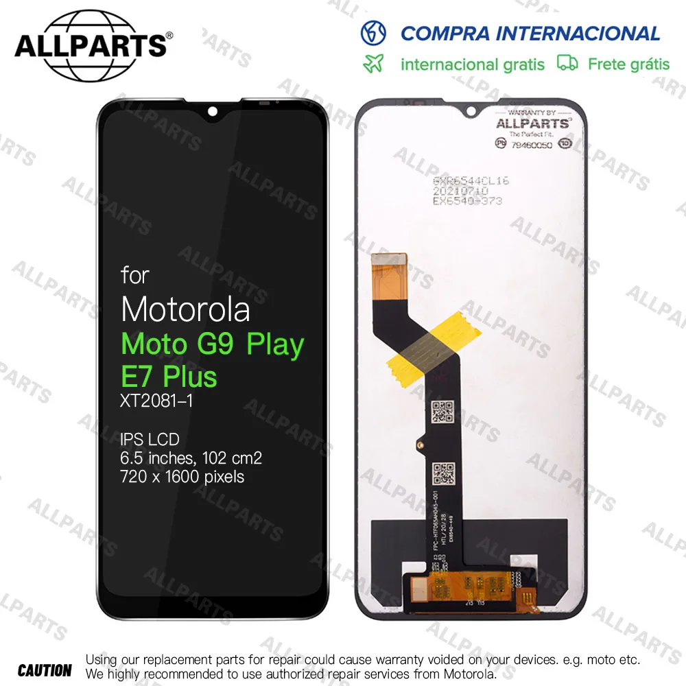 

6,5 "IPS-тачскрин Дисплей для Motorola Moto G9 Play, E7 Plus XT2081-1 LCD экран в сборе с тачскрином Оригинал