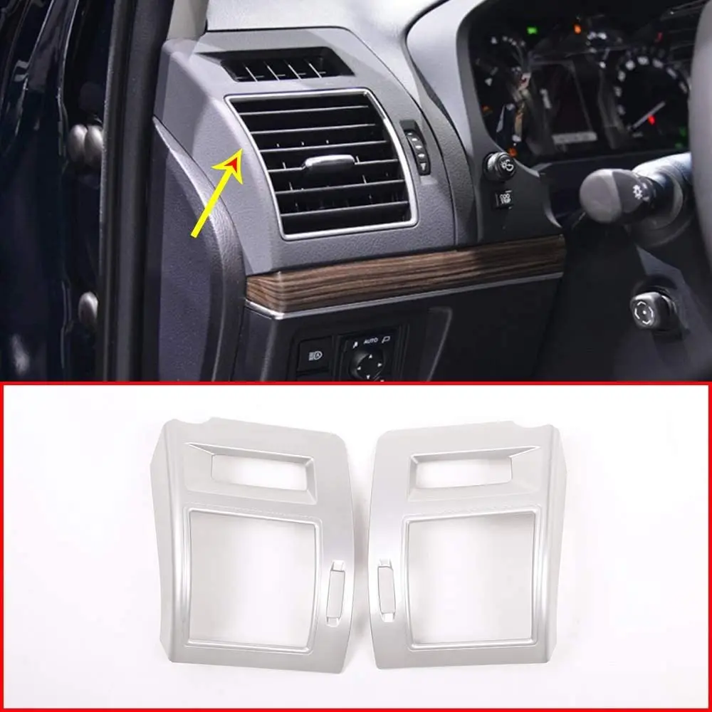 

ABS Plastic Side Front Air Conditiong Outlet Vent Trim Cover Car Accessories For Toyota Land Cruiser LC Prado FJ150 150 2018