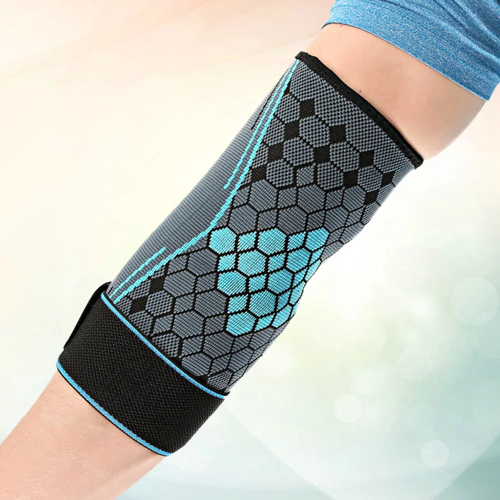 

1pc Unisex Running Protector Armband Elbow Sport Elbow Support Extended Pads Brace Warmers Arm Sleeve(Blue,)