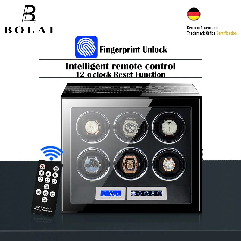 Автоматический намоточный Сейф для часов роскошный брендовый деревянный корпус