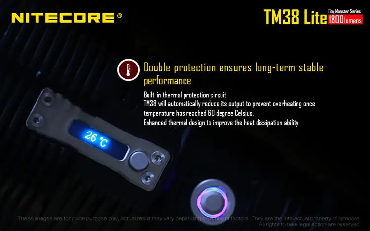 NITECORE TM38 Lite перезаряжаемый фонарик CREE XHP35 HI D4 max 1800 люмен наружный прожектор луч фонарь 1400 м