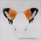 Галстук-бабочка с кошачьими ушками для косплея на Хэллоуин, аксессуар для волос, 18 цветов