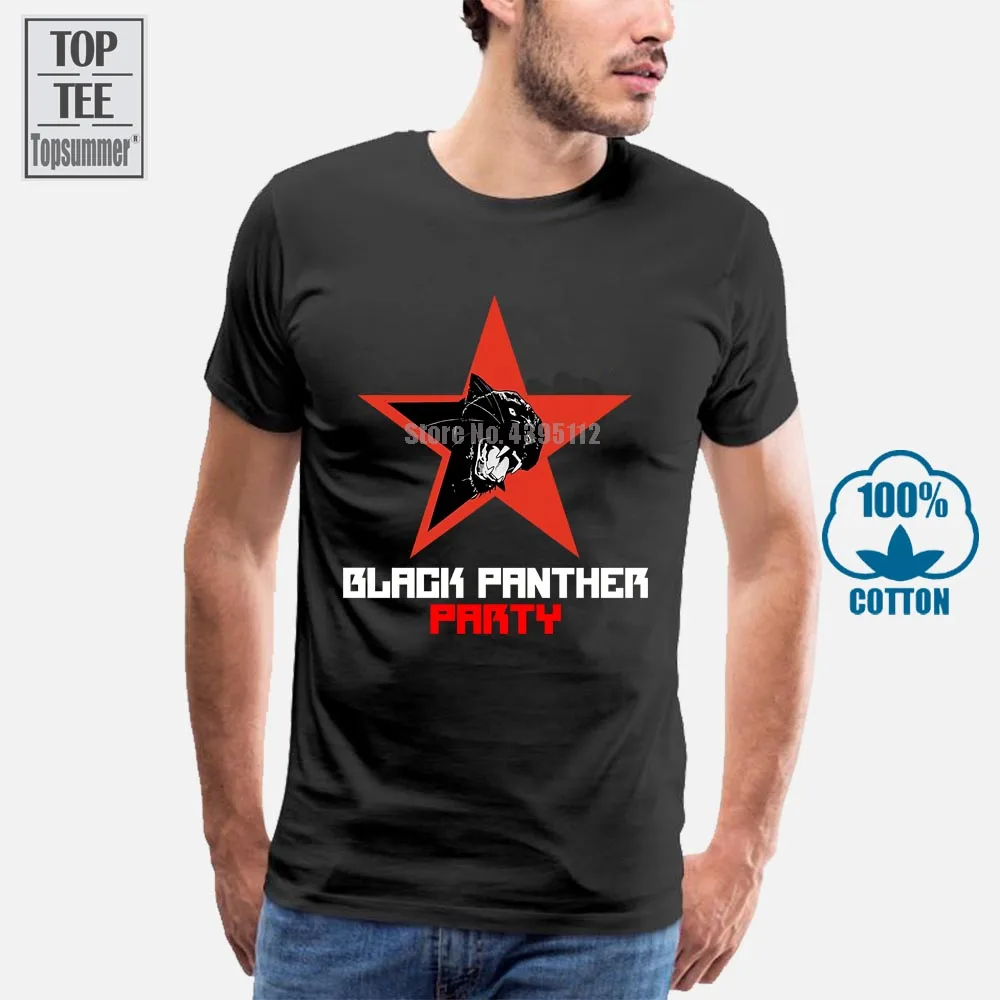 

New Black Panther Party Logo Malcolm X Black T-Shirt Size S M L Xl 2Xl 3Xl