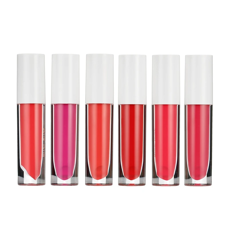 24 цвета матовая губная помада белые круглые в форме трубки антипригарная чашка