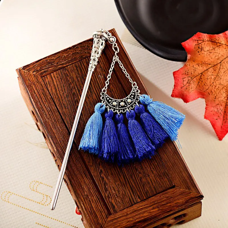 Женские винтажные шпильки для волос в китайском стиле богемные этнические из