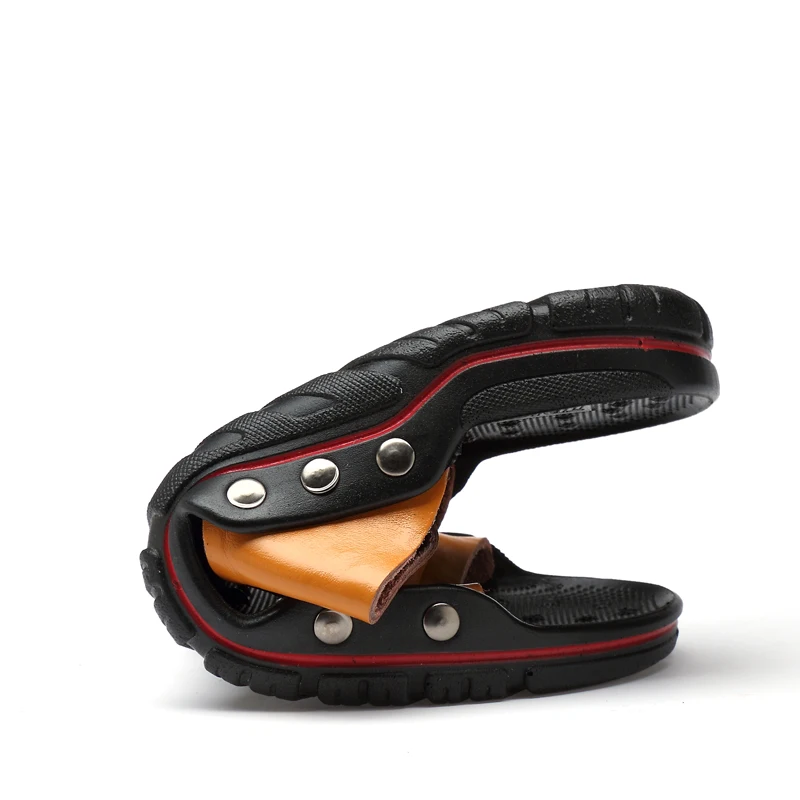 Мужские шлепанцы на плоской подошве повседневные пляжные большие размеры лето