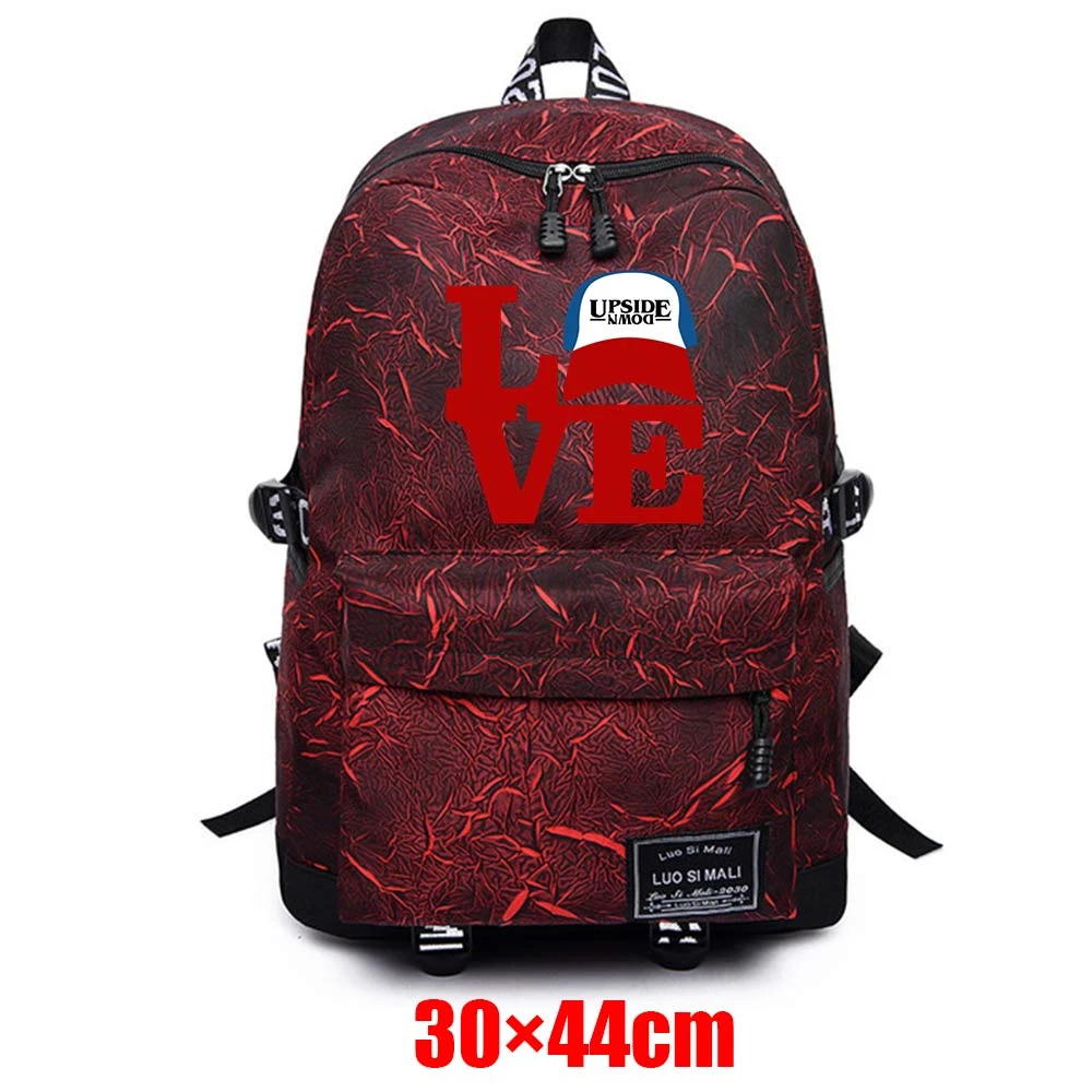 

Stranger Things Mochila Backpack Fabric Zipper Teenager Unisex Packsack Schoolbag High Quality Student Casual Travel Laptop Bag