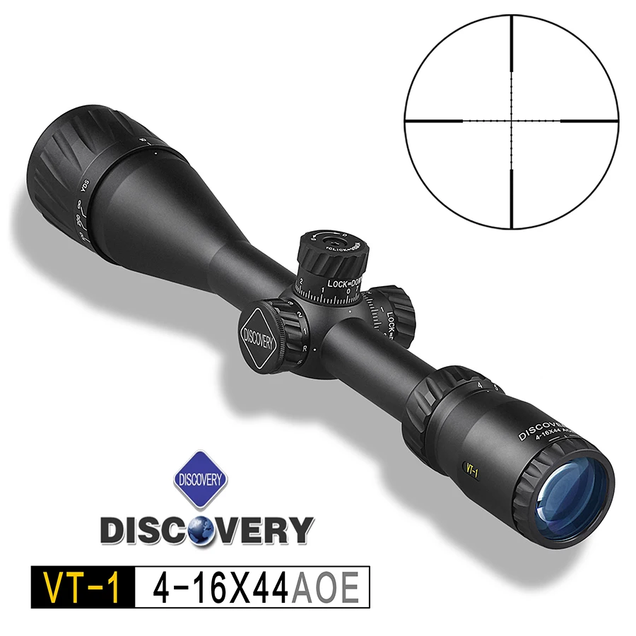

Открытие VT-1 4-16X44AOE 25,4 мм трубы Диаметр, тонкая настройка металлической проволоки Mil Dot сетка стрейч замок, охотничий прицел оптического волок...