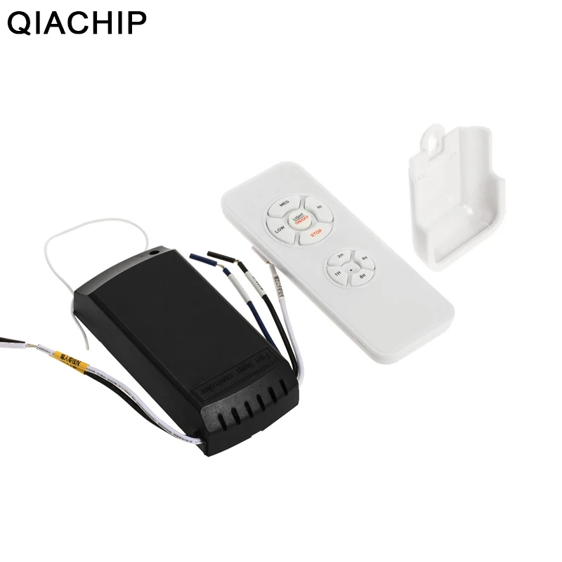 

QIACHIP Universal Ceiling Fan Light Lamp Timing Speed Controller Switch Wireless Remote Control Kit Transmitter and Receiver DIY