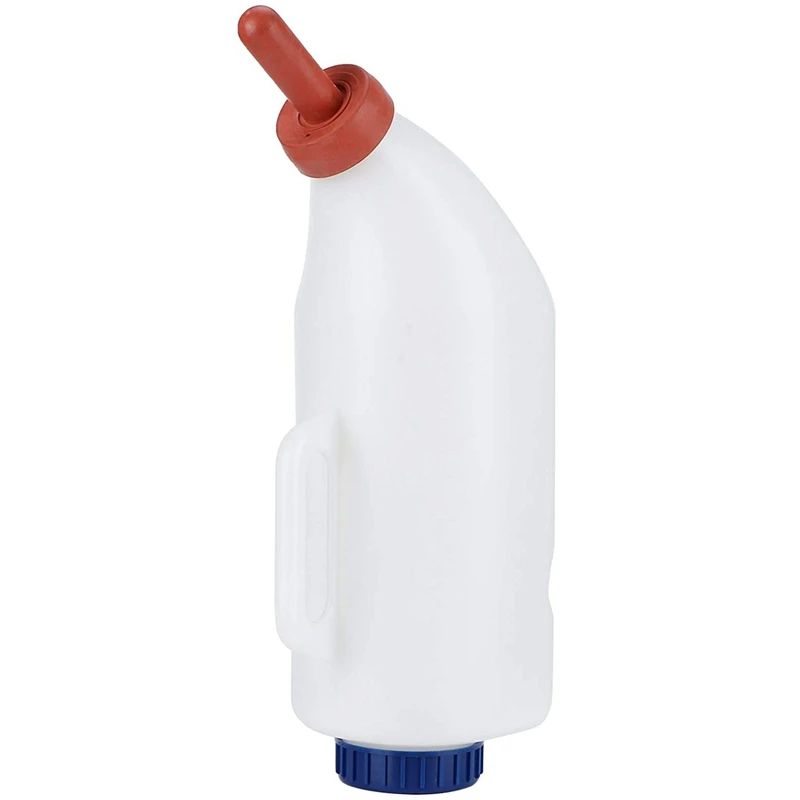 

Calf Milk Bottle, Rubber Nipple Calf Feeder Bottle, Plastic+Rubber 4L Detachable Farm Cattle for Calf Calves