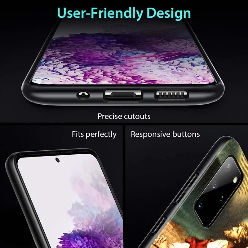 

Christian Jesus Bible Verse For Samsung Galaxy S20 Ultra Plus A21S A01 A11 A21 A31 A41 A51 A71 5G A91 Bright Black Phone Case