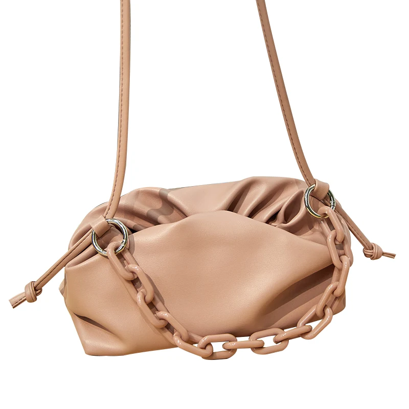 Ceossman новая сумка из мягкой кожи украшенная облаком для вечеринки на одно плечо