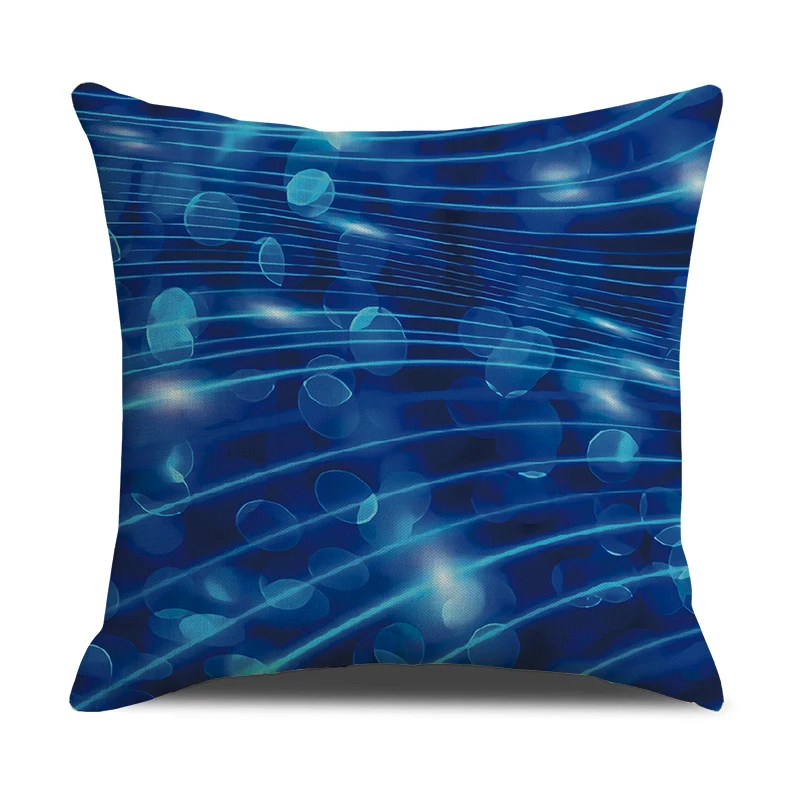 Чехол для подушки туннель звездное небо голубой квадратный чехол из полиэстера