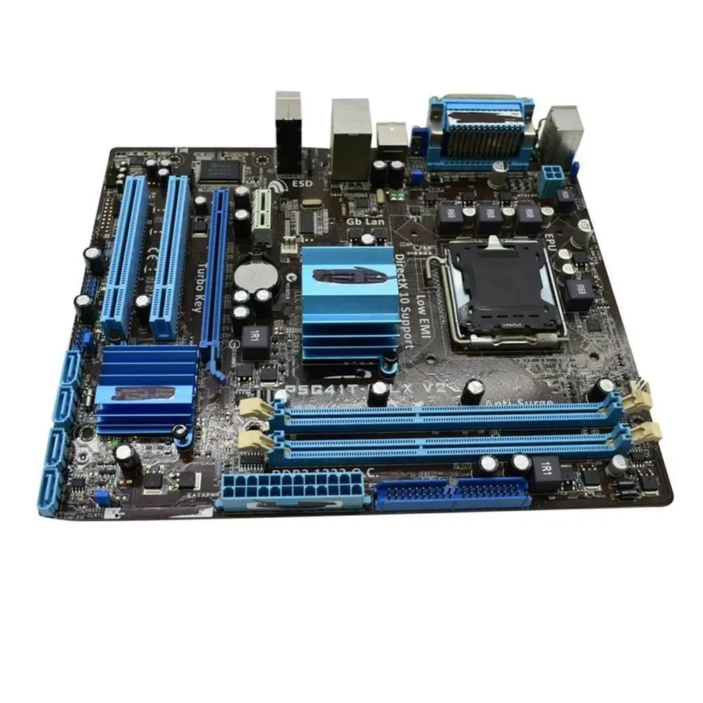 

2021 new For ASUS P5G41T-M LX V2 Motherboard DDR3 8GB G41 P5G41T-M LX V2 X16 Computador Desktop Mainboard PCI-E VGA p5G41T Usado