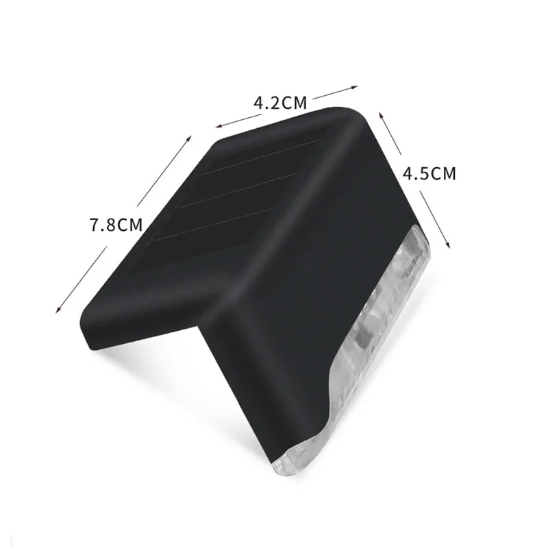 

4/8/16/20pcs LED Solar Lamp Path Stair Outdoor Waterproof Wall Light Garden Landscape Step Deck Lights Balcony Fence Lights